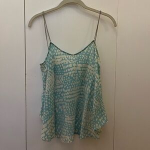 Parker Blue and Cream Patterned Top